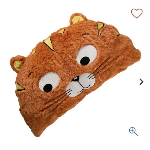 warm & cozy Other - Warm & Cozy Animal Character Pillow Plush Orange Tiger